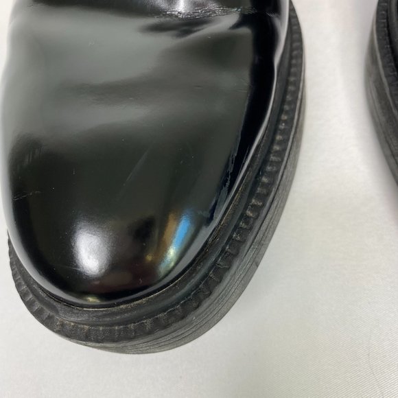 Zara Chelsea Lug Sole Chunky Heel Platform Ankle Boot Black Size 39 US 8 - Picture 11 of 12